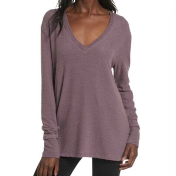 bp Tops - BP Long Sleeve Cozy Brushed Purple V-Neck Top - XS  NWOT